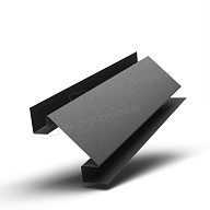 Планка угла внутреннего сложного 75х3000 (VALORI-20-DarkGrey-0.5)